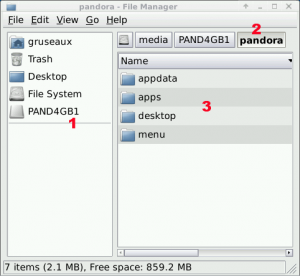 SD card folder structure